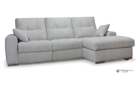 Sofá de piel con chaise longue PERLA | Comprar sofás online