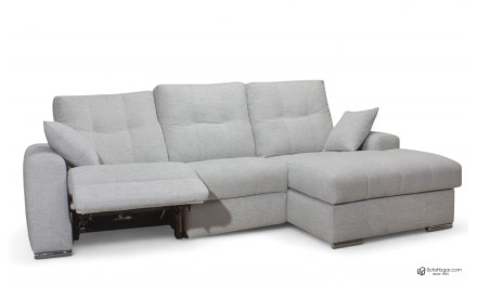 Sofá de piel con chaise longue PERLA | Comprar sofás online 2