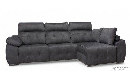 Sofá 3 plazas con chaiselongue relax eléctrico Crucero | Sofahogar