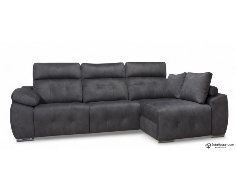 Sofá 3 plazas con chaiselongue relax eléctrico Crucero | Sofahogar