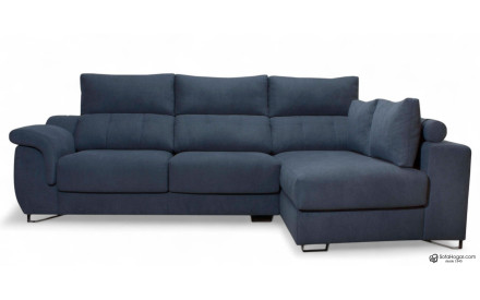 Sofá con Chaise Longue asientos deslizantes Mayte | Sofás de cuero