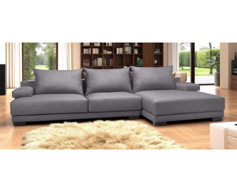 Sofá GADEA Chaise Longue – Moderno, Fijo y en Piel Natural