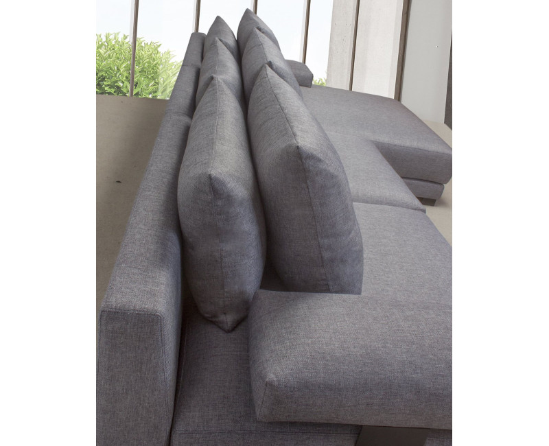 Sofá GADEA Chaise Longue – Moderno, Fijo y en Piel Natural