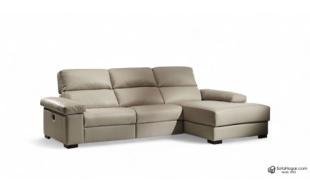 RANDO Chaiselongue relax de piel | Chaiselongue moderna | Sofahogar