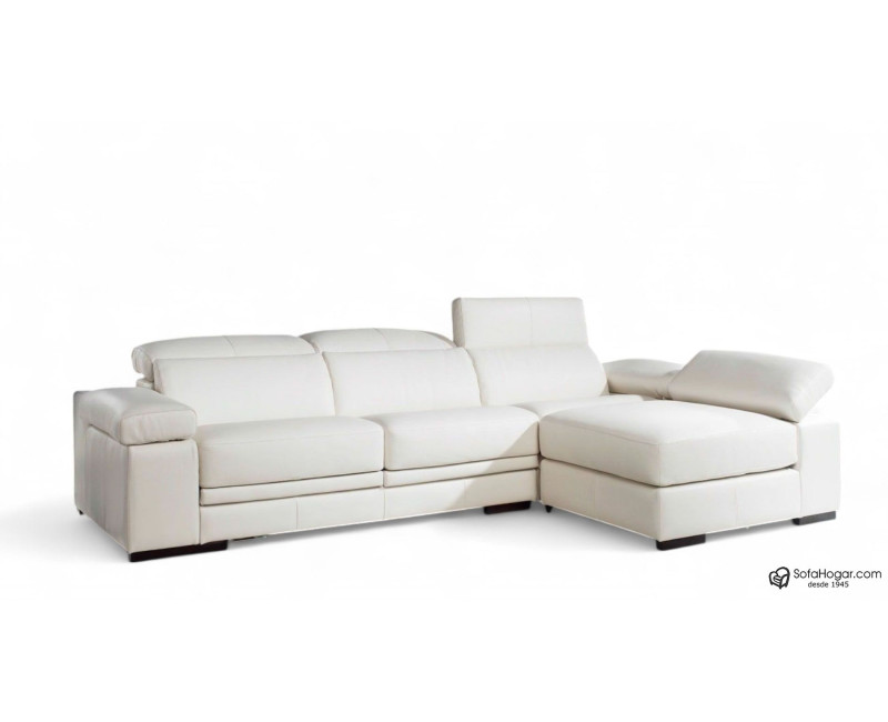 Chaise Longue Piel Natural asientos deslizantes GLORIO