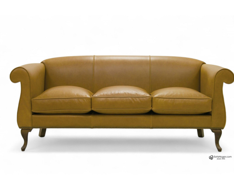 Sofá y sillón Valladolid en piel natural | Sofá y sillón de cuero