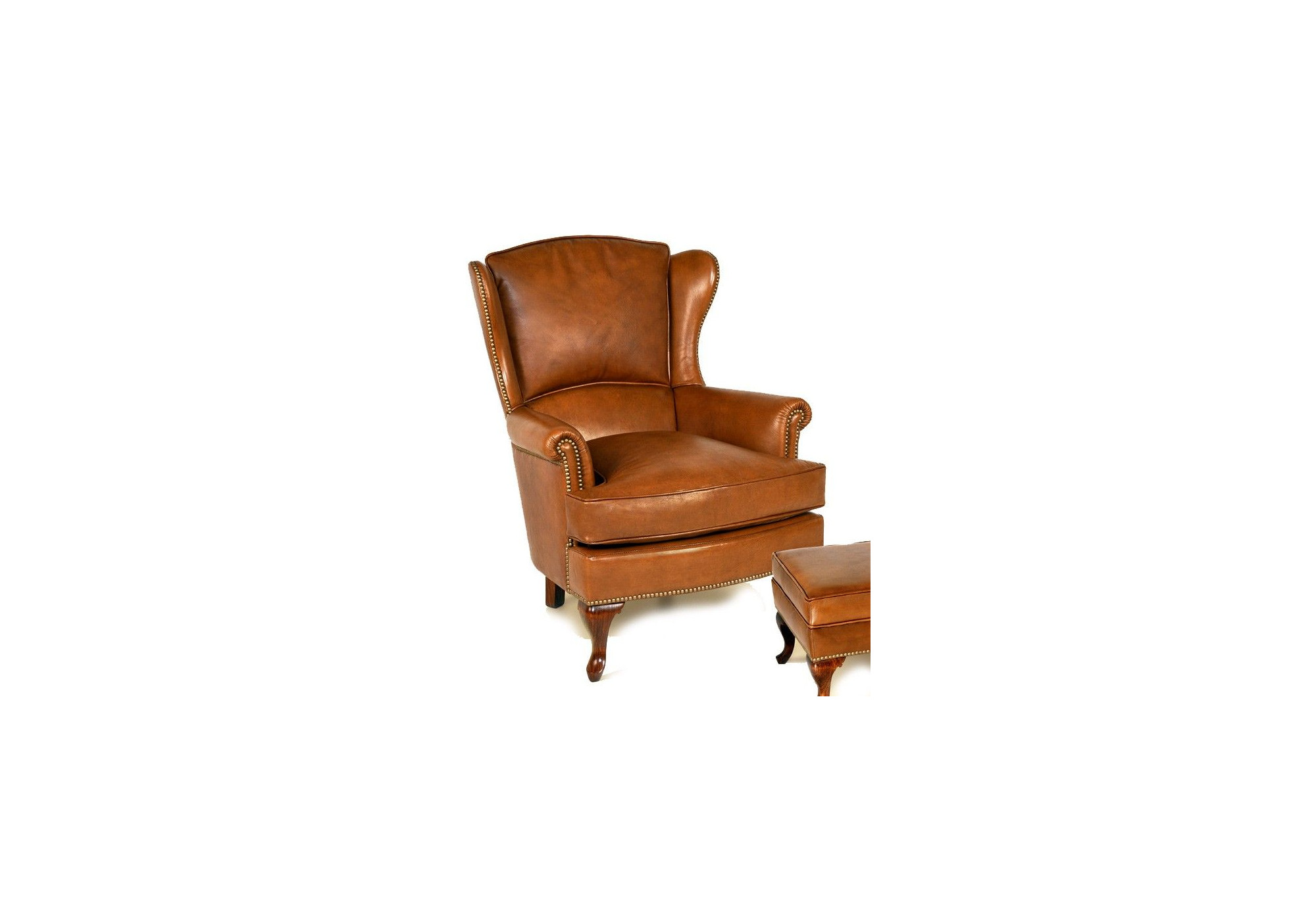 Butaca Orejera | Butaca de piel natural | Sillones online SofaHogar