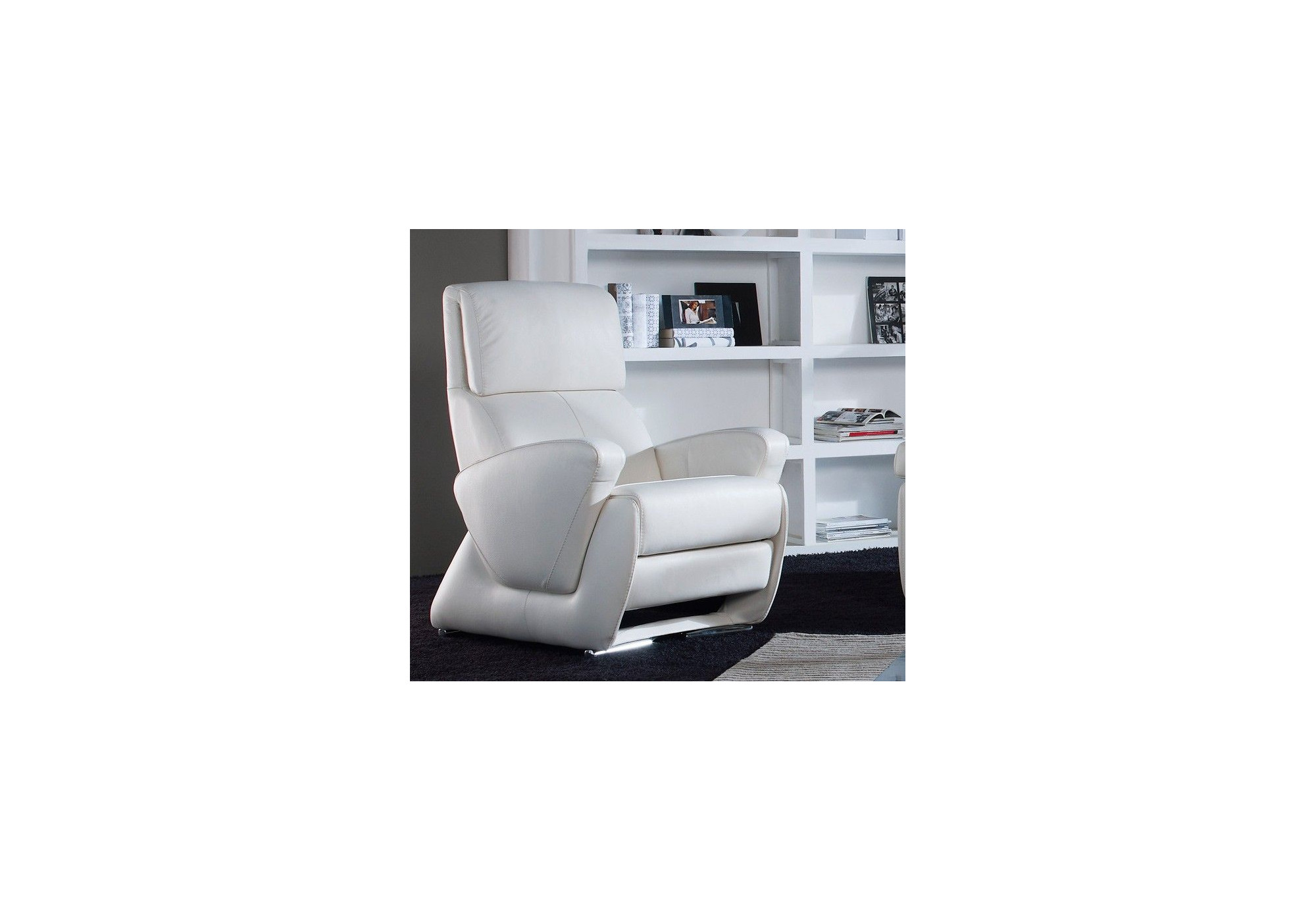 Sillón relax en piel natural Ohio | Sillones relax | Sofá Hogar