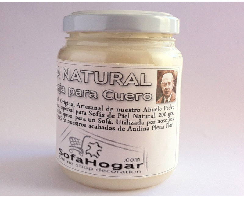 Cera para Sofás en Piel Natural Anilina | Cera limpiadora de piel