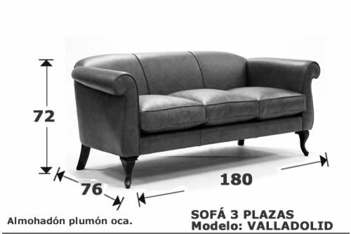 (162) Sofa 3 plazas 180 cm