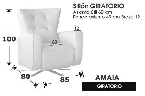 (223) Sillón Giratorio 85cm