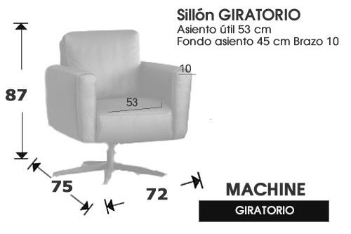(224) Sillón Giratorio 72cm