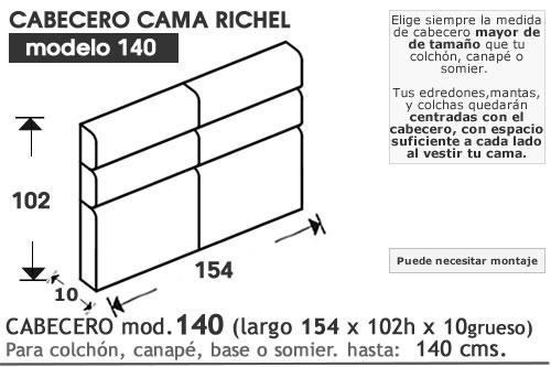 (237) Cabecero 140 de 154cm