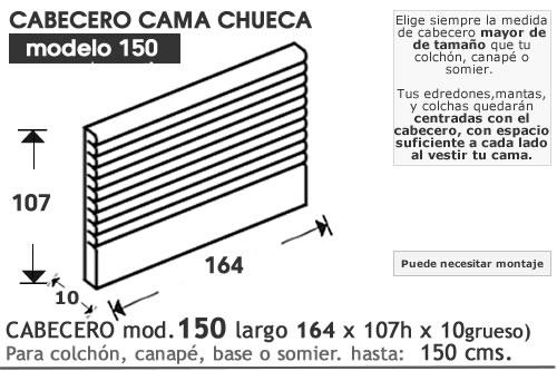 (238) Cabecero 150 de 164cm