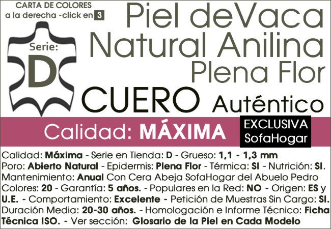 Vaca Anilina Plena Flor Natural Máxima D