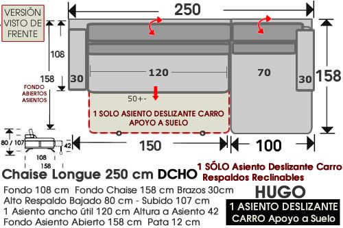 (339) ChaiseLongue 250cm-DCHO-1Asiento-Carro