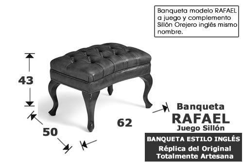 (356) Banqueta Rafael a Juego Sillón
