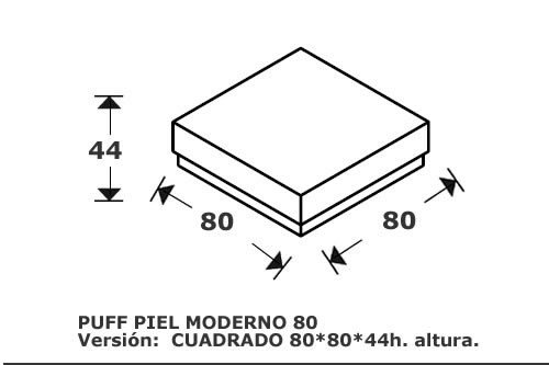 (126) Puff Cuadrado 80x80cm