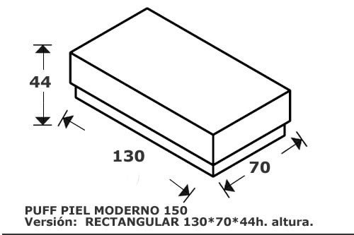 (126) Puff Rectangular 130x70 cm