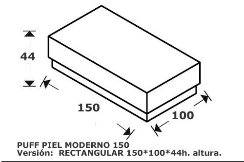 (126) Puff Rectangular 150x100cm