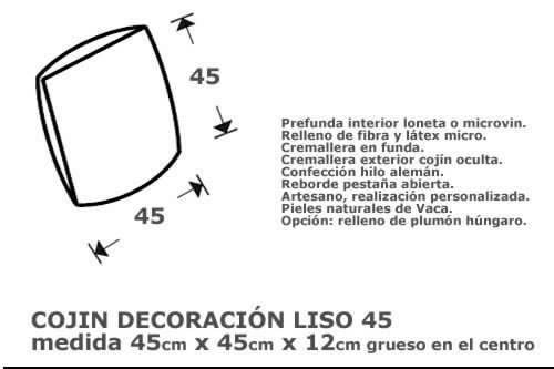 (146) Cojin 45 x 45 Liso