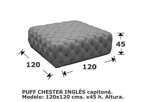 (152) Puff 120 x 120 cm ingles